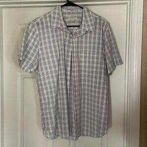 Luck Brand Large Mens short sleeve button down shirt